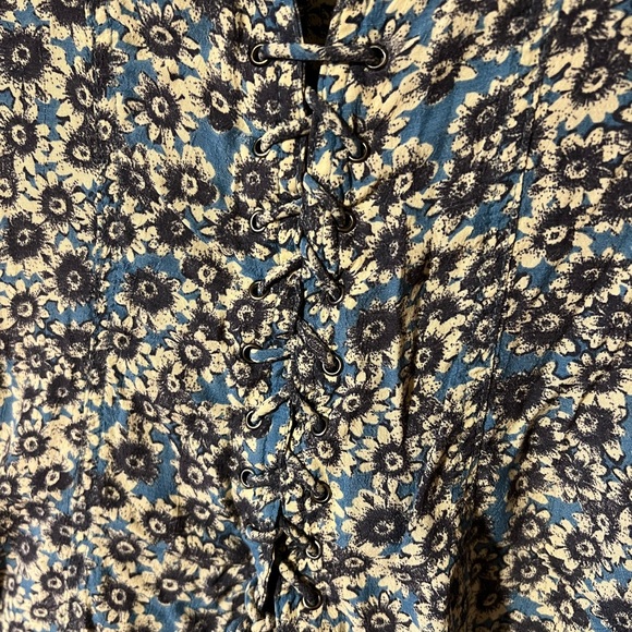 Free People Blue Floral Mini Dress - Picture 10 of 10